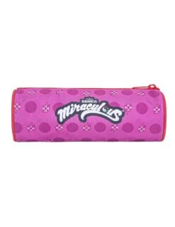 Trousse Ronde MIRACULOUS Ladybug Et Tikki 11 Trousse Ronde MIRACULOUS Ladybug Et Tikki -Scolaires Fournitures Magasin trousse ronde miraculous rouge 3