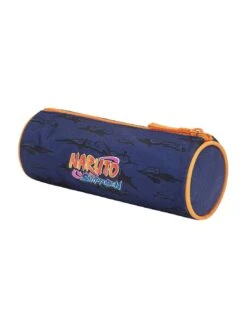 Trousse Ronde Naruto Ninja Bleu Et Orange 22cm -Scolaires Fournitures Magasin trousse ronde naruto 22cm 1