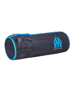 Trousse Ronde OLYMPIQUE DE MARSEILLE Anthracite Foncée -Scolaires Fournitures Magasin trousse ronde olympique de marseille anthracite 1