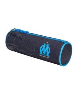 Trousse Ronde OLYMPIQUE DE MARSEILLE Anthracite Foncée -Scolaires Fournitures Magasin trousse ronde olympique de marseille anthracite 2