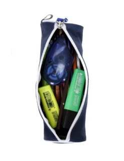 Trousse Football Real Madrid -Scolaires Fournitures Magasin trousse ronde real madrid bleu 21 cm 7