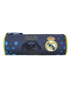 Trousse Ronde REAL MADRID Marine -Scolaires Fournitures Magasin trousse ronde real madrid marine 1