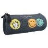 Trousse Ronde Smiley World Grise 2 Trousse Ronde Smiley World Grise -Scolaires Fournitures Magasin trousse ronde smileyworld