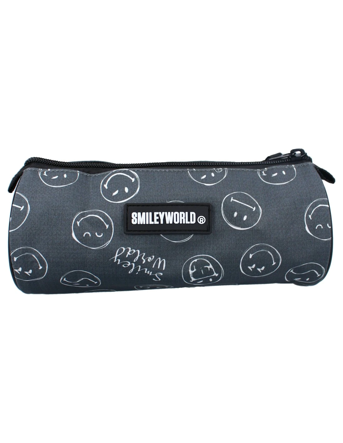 Trousse Ronde Smiley World Grise 6 Trousse Ronde Smiley World Grise – Image 4