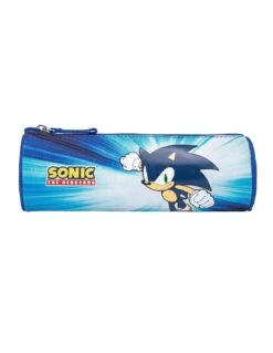 Trousse Ronde SONIC Bleu -Scolaires Fournitures Magasin trousse ronde sonic 1