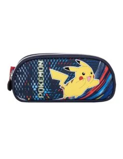 Trousse POKEMON Pikachu Marine 2 Compartiments -Scolaires Fournitures Magasin trousse scolaire 2 compartiments pokemon marine 1