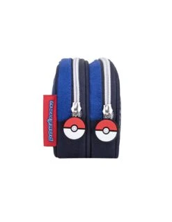 Trousse POKEMON Pikachu Marine 2 Compartiments -Scolaires Fournitures Magasin trousse scolaire 2 compartiments pokemon marine 3