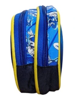 Trousse Sonic Bleu 2 Compartiments 24 Cm -Scolaires Fournitures Magasin trousse scolaire sonic l herisson bleu 4
