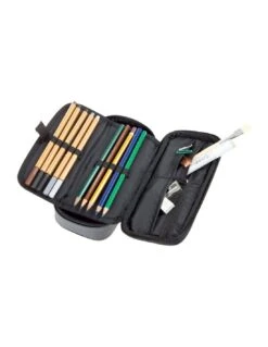 Schneider® Trousse Walker Schneider Noir Avec Compartiments -Scolaires Fournitures Magasin trousse walker by schneider noir 2