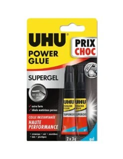 UHU® UHU Power Glue - 2 Tubes De Colle Instantanée 3g