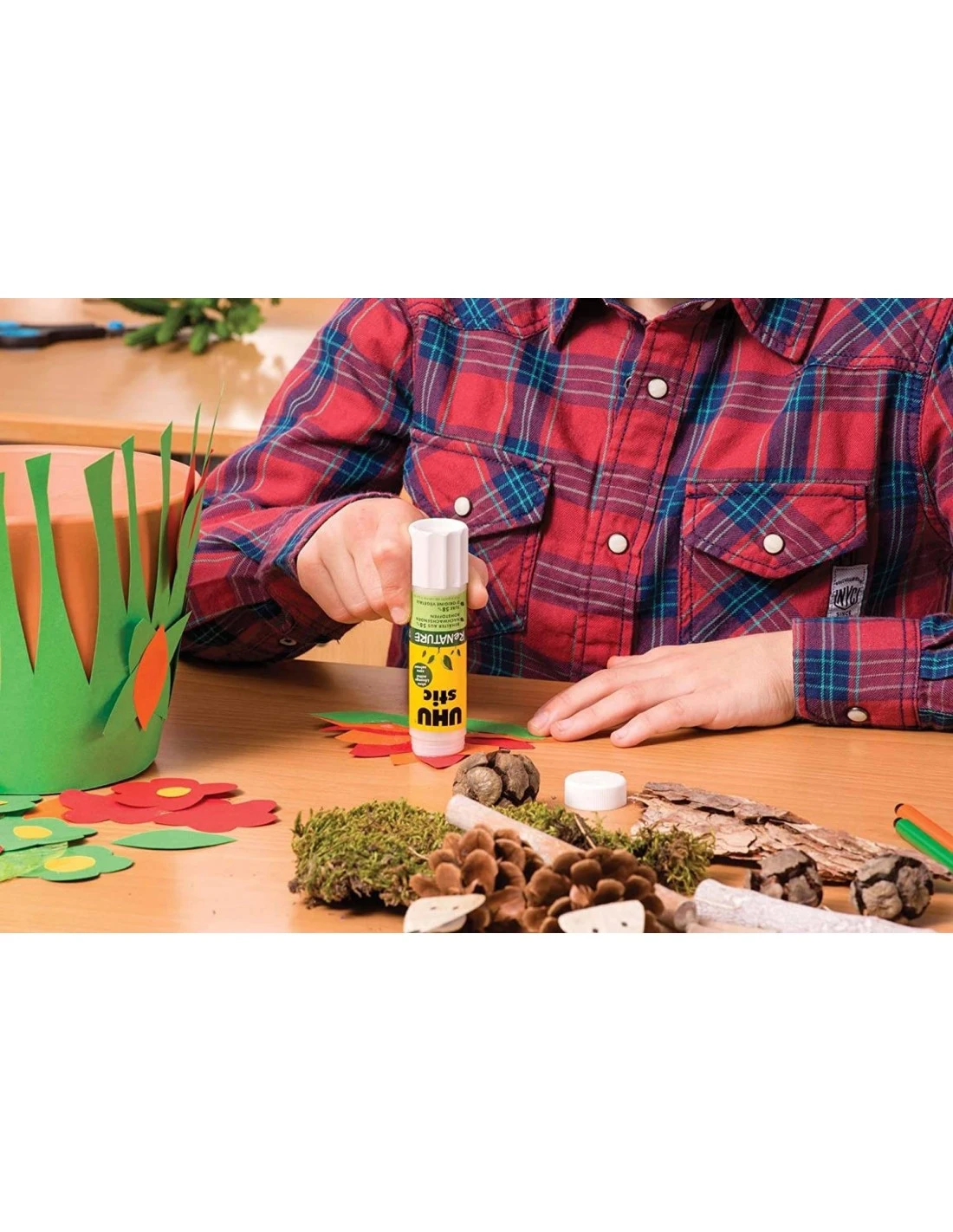 UHU® UHU Stic ReNATURE Bâtons De Colle Sans Solvant, 40 G, Lot De 4, Blanc 4 UHU® UHU Stic ReNATURE Bâtons De Colle Sans Solvant, 40 G, Lot De 4, Blanc – Image 2