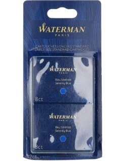 Waterman 32 Cartouches Longues Pour Stylo Plume Encre Bleu