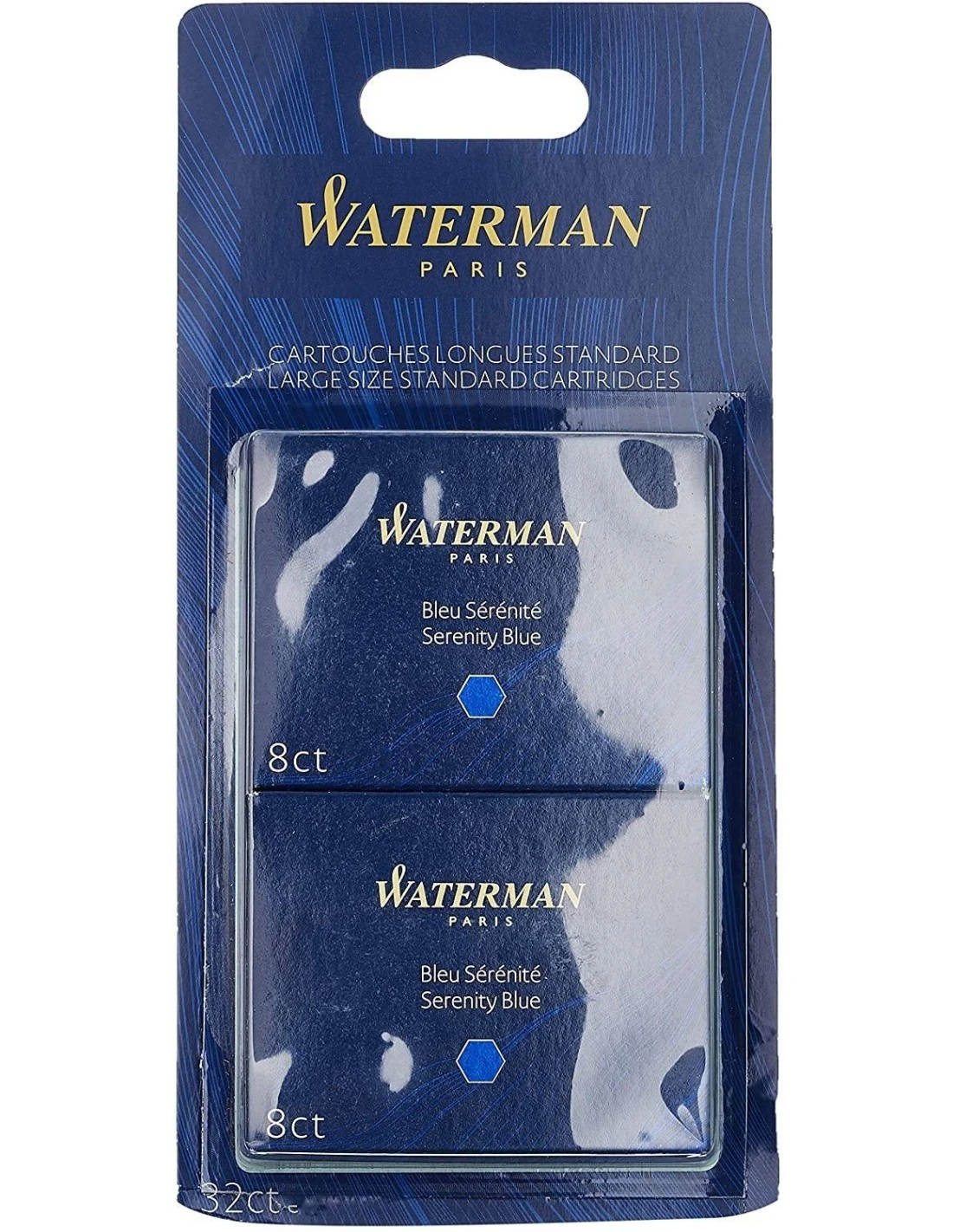 Waterman 32 Cartouches Longues Pour Stylo Plume Encre Bleu 3 Waterman 32 Cartouches Longues Pour Stylo Plume Encre Bleu